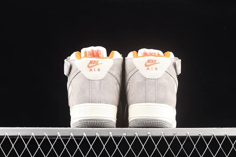 All categories Nk Air Force 1 Air Force series Nk Air Force 1 Mid Air Force mid-top Nk Air Force 1'07 Mid gray orange suede Air Force One mid-top casual sneakers CQ5059-105